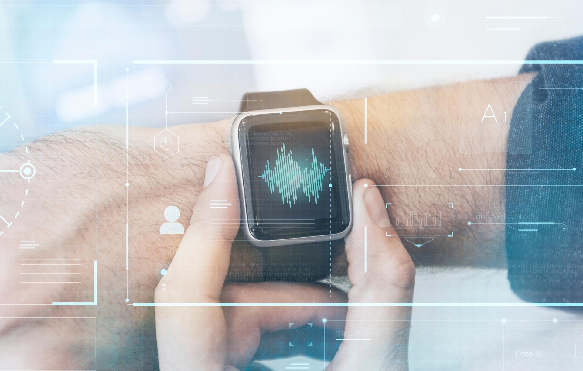 Smartwatch mit Anzeige und Bedienung am Handgelenk | Vuse Epod